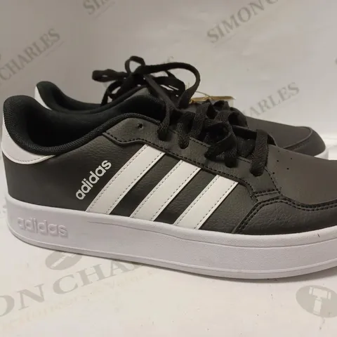 ADIDAS BREAKNET SHOES - BLACK/WHITE - 8.5