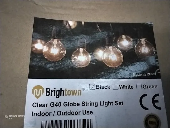 BOXED CLEAR G40 GLOBE STRING LIGHT SET