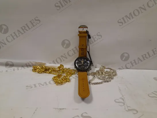 LOT OF APPROX 15 ITEMS TO INCLUDE-WATCH-CHAIN