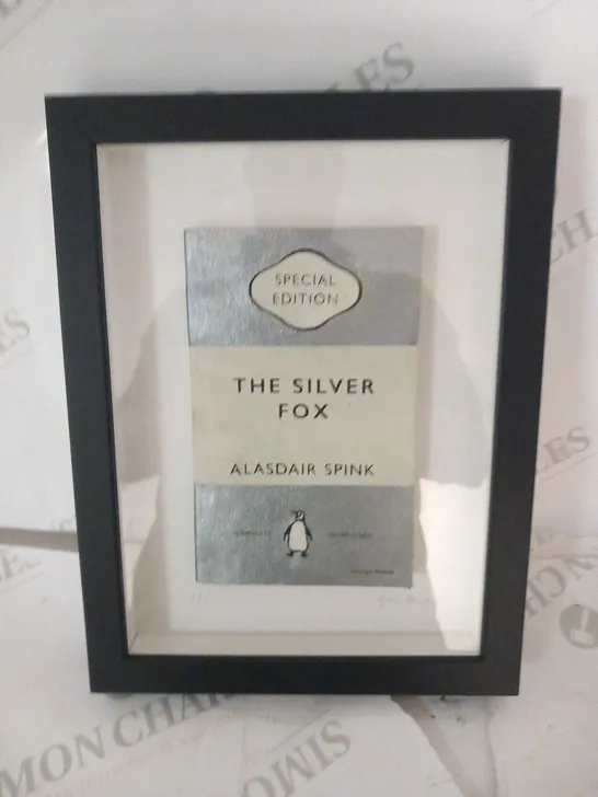 SPECIAL EDITION THE SILVER FOX ALASDAIR SPINK FRAMED BOOK