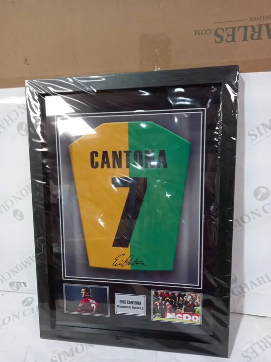 FRAMED AND SIGNED ERIC CANTONA PRINT